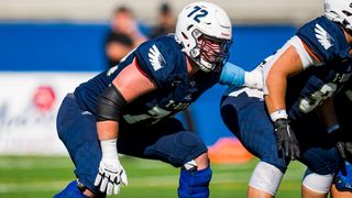 University of British Columbia offensive tackle Theo Benedet is among the most unique prospects in the 2024 NFL Draft.